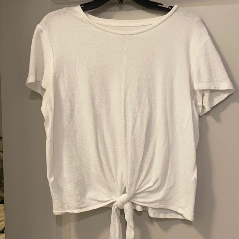 White Madewell Tie Shirt
